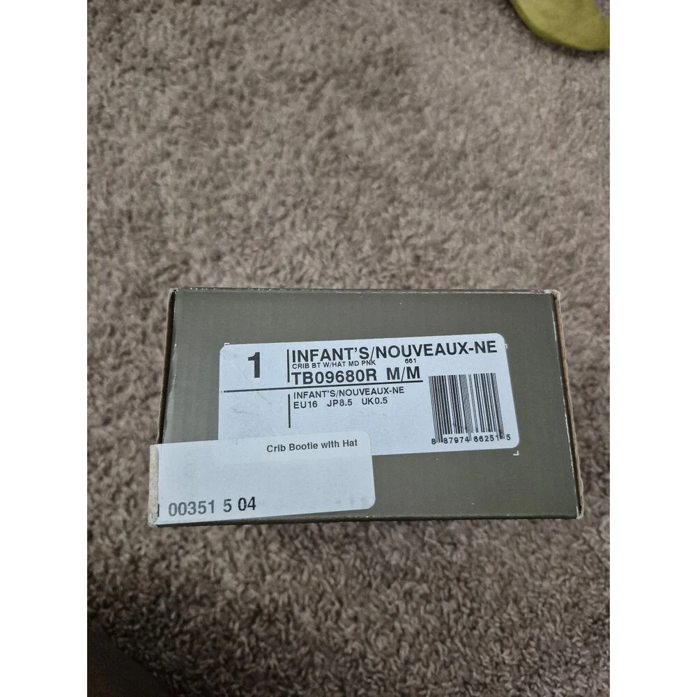 Timberland crib shoe boots size 1 w/ box - pink